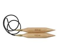 Creotime Aiguilles rondes XL bois 30 mm 150 cm Ivoire G