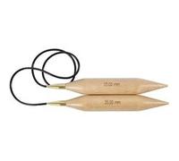 Creotime Aiguilles rondes XL bois 35 mm 150 cm Ivoire G