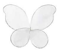 Creotime ailes d'ange 5,5 x 4,5 cm nylon/acier blanc 30 pièces Blanc G