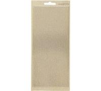 Creotime autocollants en aluminium bord brillant 30 pièces or 21 cm Doré G