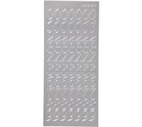 Creotime autocollants en aluminium Figures 70 argent Argent G