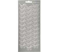 Creotime autocollants en papier d'aluminium papillons 33 pièces d'argent Argent G