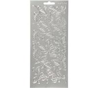 Creotime autocollants motif feuille d'argent G