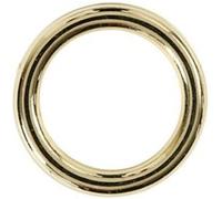 Creotime bague en plastique 15 mm or 25 pièces Doré G