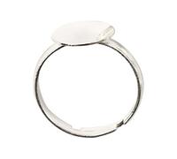 Creotime bague pour le doigt argentée 15 pièces