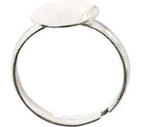 Creotime bague pour le doigt argentée 3 pièces Argent G