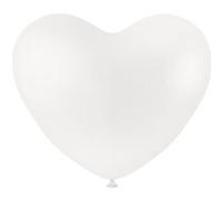 Creotime ballons coeur blanc 8 pièces Wit G