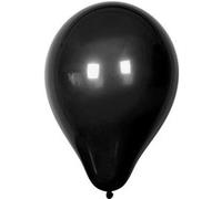 Creotime ballons pour hélium 10 pièces noir Zwart