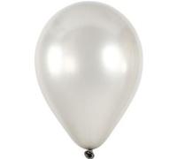 Creotime ballons pour hélium gris 10 pièces Grijs