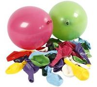 Creotime ballons pour hélium multicolore 100 pièces Multicolor G