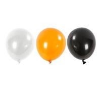 Creotime ballons pour hélium noir/orange/blanc 10 pièces Oranje G