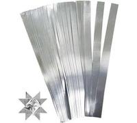 Creotime bandes de tresse 6,5x45 cm argent 100 pièces Argent G