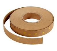 Creotime bandes de tresse pois marron 1 m Marron G