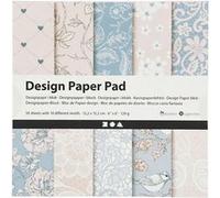 Creotime bloc de papier design pastel 15,2 cm 50 feuilles Multicolore G