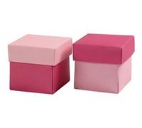 Creotime boîtes pliantes en carton 5,5 x 5,5 x 5,5 x 5,5 cm 10 pièces rose Rose G