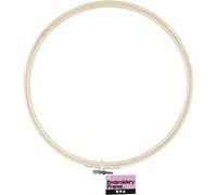 Generique Cadre de broderie en bois Creotime 25 cm chacun Ivoire G