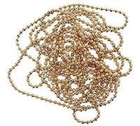 Creotime chaîne à boules 1,5 m or 1,5 mm Doré G