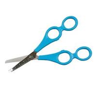 Creotime Ciseaux à 4 trous 17 cm bleu Bleu G