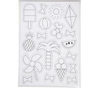 Creotime coloration magnétique été 15 x 21 cm Blanc G