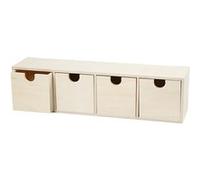Creotime commode en bois de 34,5 cm de hauteur Blank G