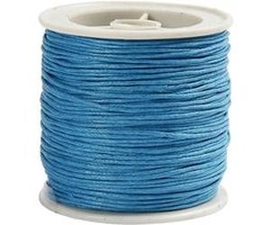Creotime cordon de coton bleu 1 mm d'épaisseur 40 m Bleu G