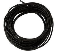 cordon en cuir noir 2 mm d'épaisseur 4 m