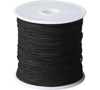 cordon en polyester noir 50 mètres 1 mm