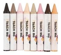 Creotime crayon de cire couleur peau junior 10 x 1,5 cm cire 8 pièces G