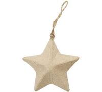 Creotime décoration Étoile papier mâché 6 cm marron 9 pièces Marron G