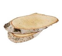 Creotime disques de troncs d'arbres en bois 15x9x0,2 cm 7 pièces Jaune G