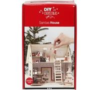 Creotime DIY Christmas L'artisanat en bois du Père Noël mis à blanc Ivoire G