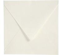 Creotime enveloppes 16 x 16 cm 50 pièces 120 g blanc Wit G