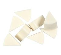 Creotime éponges triangulaires 4 x 2,5 cm blanches 8 pièces Blanc G