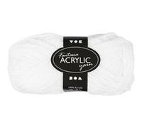 Creotime fantasia fil acrylique blanc 80 m 50 g Blanc G