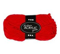 Creotime fantasia fil acrylique rouge 80 m 50 g Rouge G