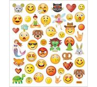 Creotime feuille autocollante emojis 16,5 x 15 cm 46 pièces Multicolore G