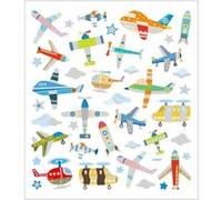 Creotime feuille d'autocollant avions 16,5 x 15 cm 42 pièces G