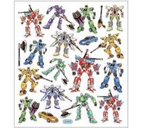 Creotime feuille d'autocollant transformateurs 16,5 x 15 cm 19 pièces Multicolore