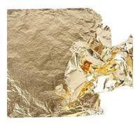 Creotime feuille de métal 16 x 16 cm or 25 feuilles Doré G