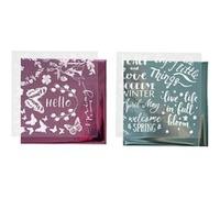 Creotime feuille décorative et feuille de transfert bleu clair/rose printemps 15x15 cm Rose G