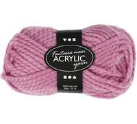 Creotime fil acrylique rose 35 m. 50 grammes Rose