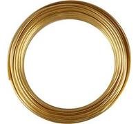Creotime fil aluminium 29 m rond 3 mm or Doré G