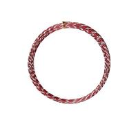 Creotime fil aluminium 7 m rond 2 mm rouge/argent 2 mm