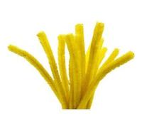 Creotime fil chenille 15 pièces 30 cm 15 mm 15 mm jaune Jaune