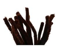 Creotime fil chenille 15 pièces 30 cm 15 mm 15 mm marron Marron G