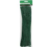 Creotime fil chenille 25 pièces 30 cm 30 cm 9 mm vert foncé Vert foncé G