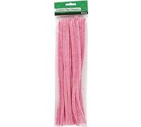 Creotime fil chenille 25 pièces 30 cm 9 mm rose Rose G