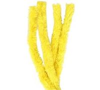 Creotime fil chenille 4 pièces 40 cm 30 mm jaune Jaune G