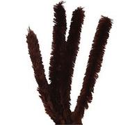 Creotime fil chenille 4 pièces 40 cm 30 mm marron Marron G