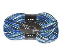Creotime Fil de chaussette L : 200m harmonie bleu/turquoise 50gr Bleu G
